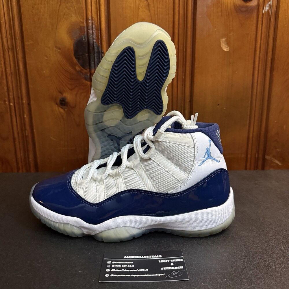 Jordan 11 UNC Win Like 82 Sz 8 Men (378037-123) NO BOX USED